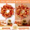 Fall Decorations Fall Wreaths for Front Door - 18 Inch Fall Wreath with Lights